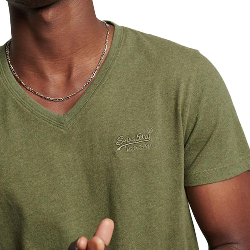 T-shirt Kaki Homme Superdry M1011170A 2