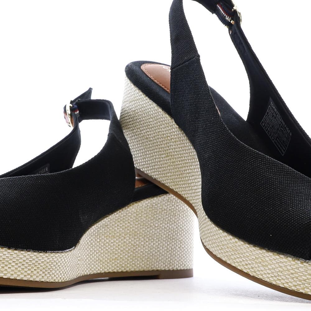 Sandales Noires Femme Tommy Hilfiger Flags 7