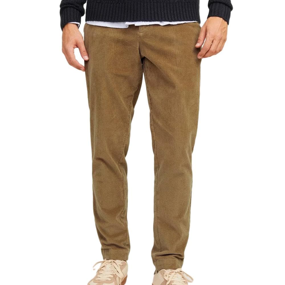 Pantalon Velours côtelé Marron Homme Jack & Jones Cordory Chino 1