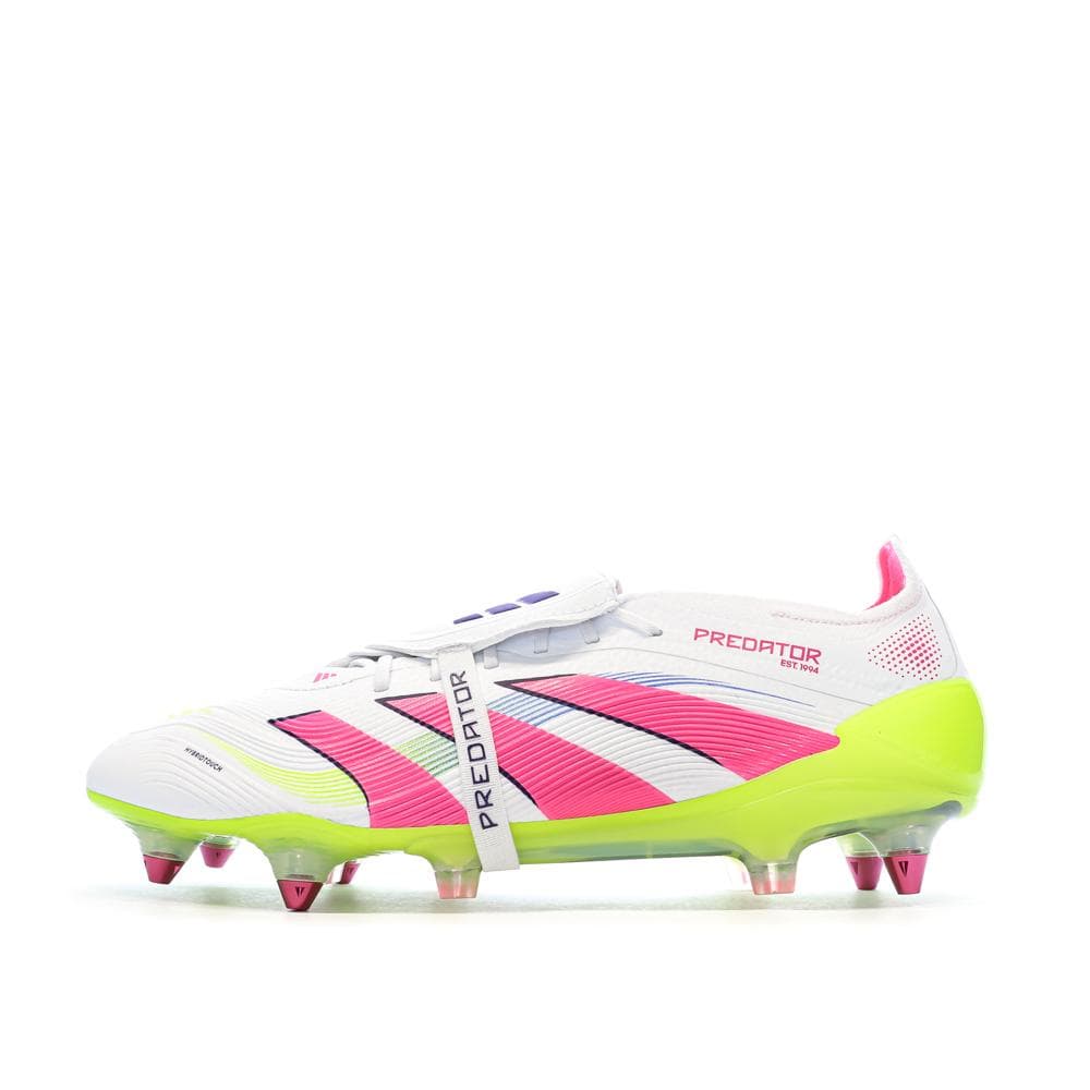 Chaussures de Foot Blanc/Rose Homme Adidas Predator Elite FT SG 1