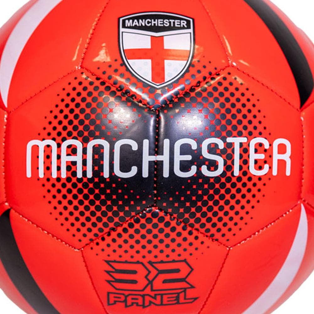 MANCHESTER Ballon Noir/Rouge Blanc Sport Zone 2