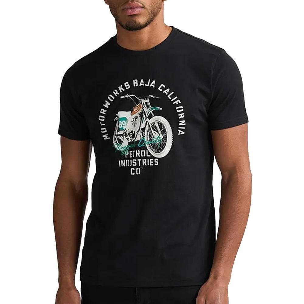 T-Shirt Noir Homme Petrol Industries Classic Print 1 1