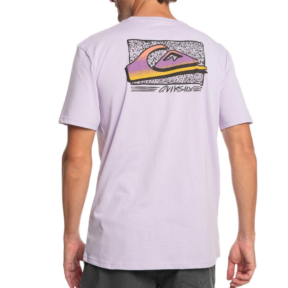 T-Shirt Violet Homme Quiksilver Retrofade 2