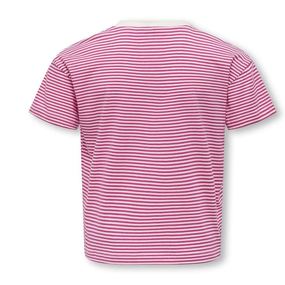 T-Shirt Rose/Blanc Fille Kids ONLY Kogpisa 3