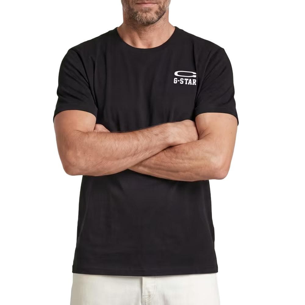 T-shirt Noir Homme G-Star Raw Chestes 1