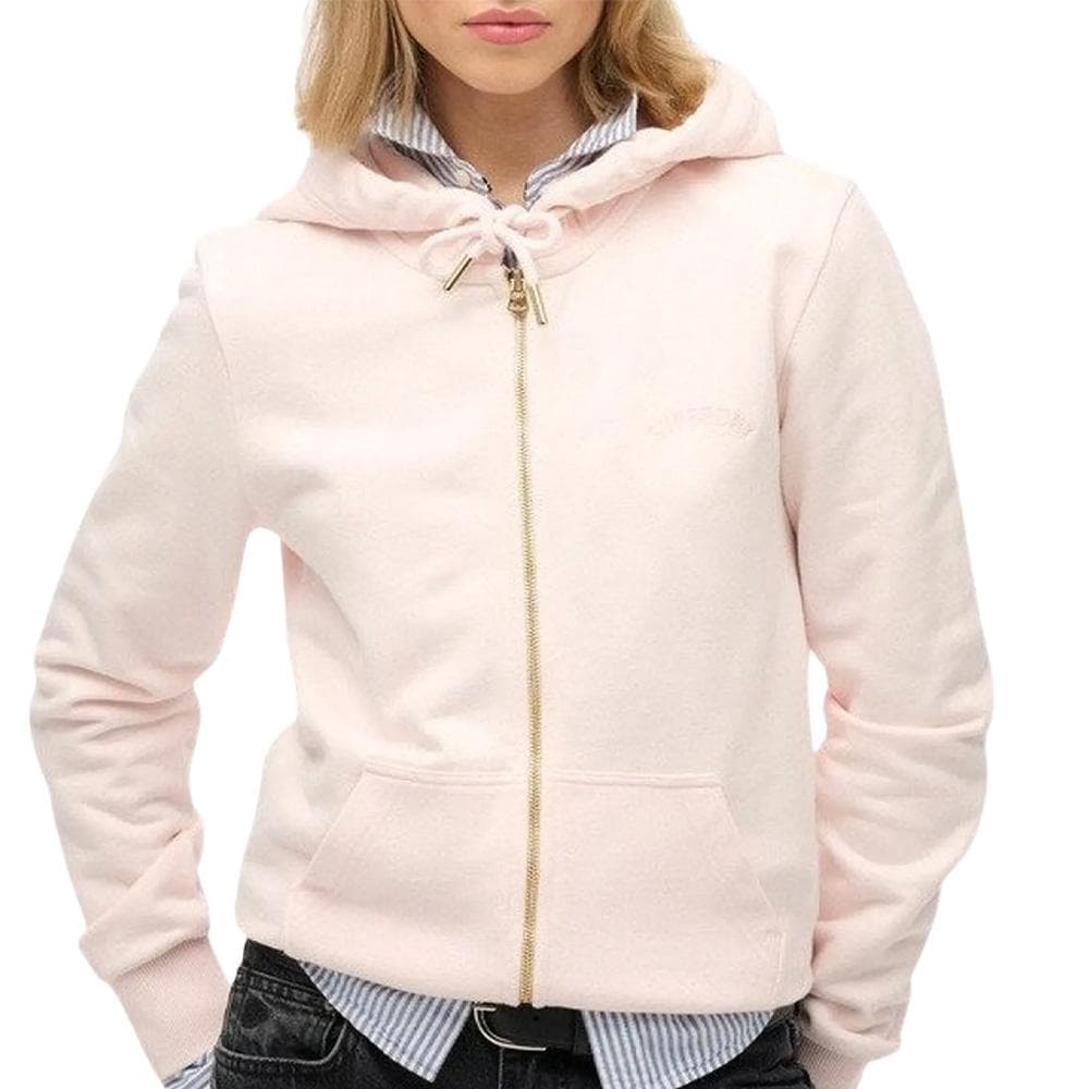 Sweat Zippé Rose Clair Femme Superdry Essential 1