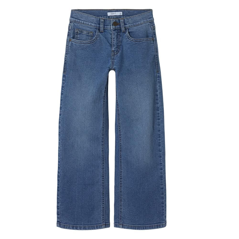 Jean Large Bleu Foncé Fille Name it Nkfrose Wide 1