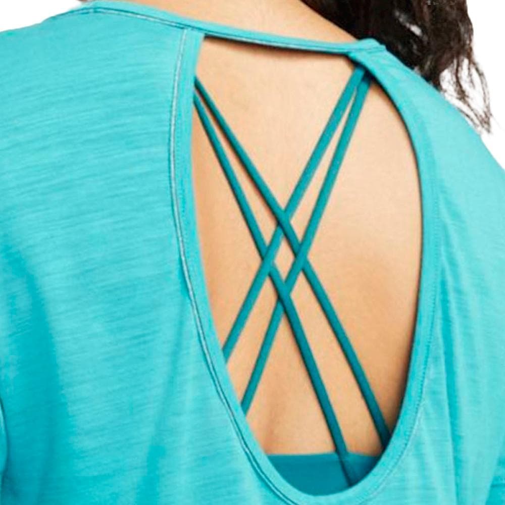 T-shirt Turquoise Femme Nike Lurex 2