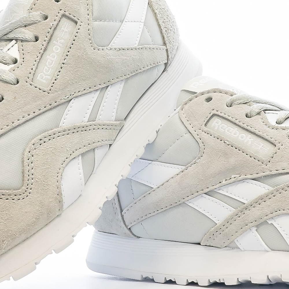 Baskets Blanches/Grises Femme Reebok Cl Nylon 100033441 7