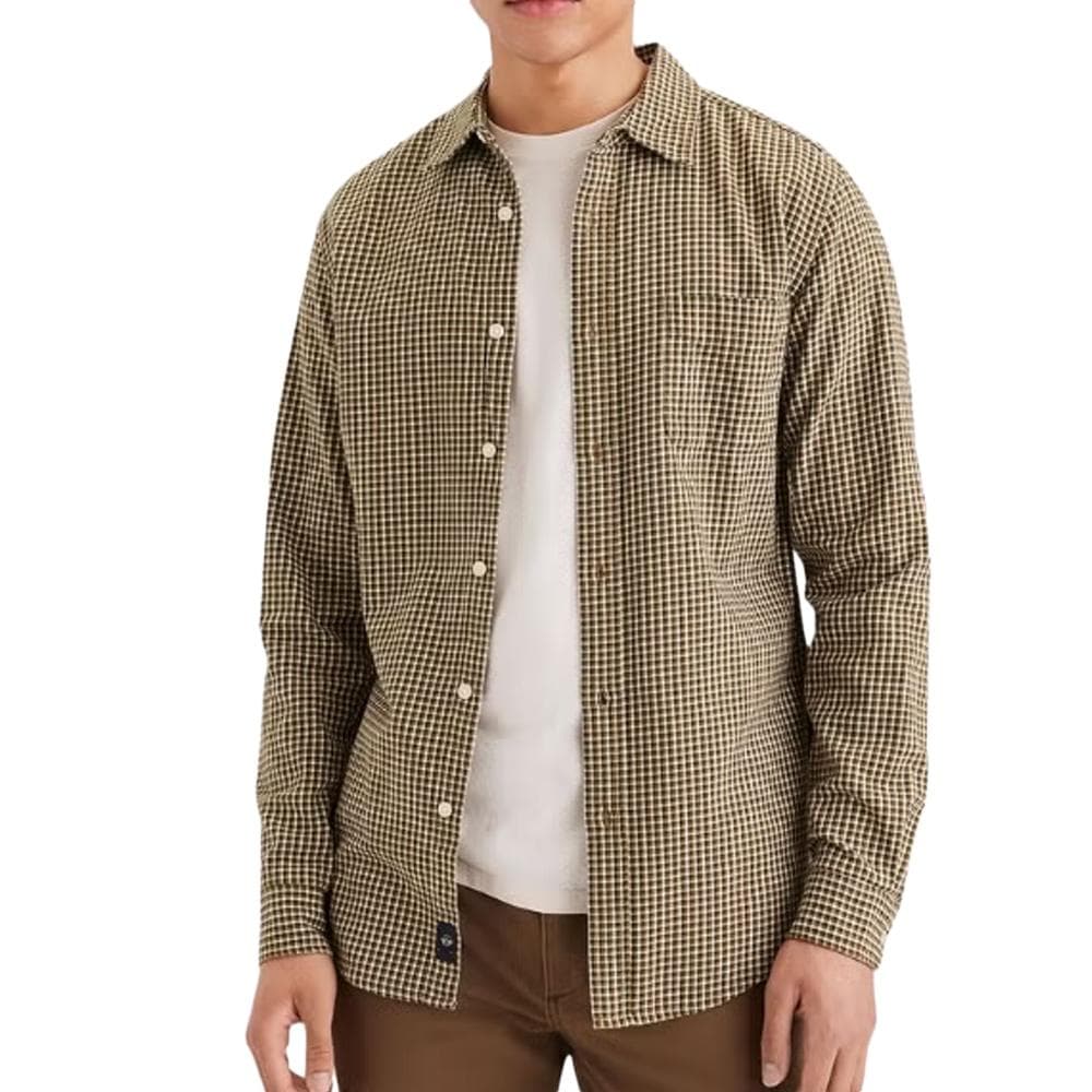 Chemise Marron à Motifs Homme Dockers Woven 1
