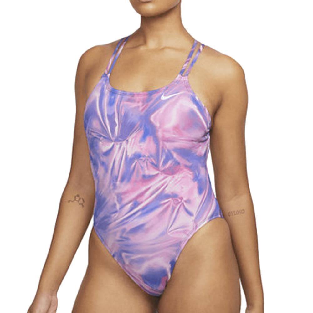 Maillot de bain 1 pièce Violet Femme Nike Spiderback 1
