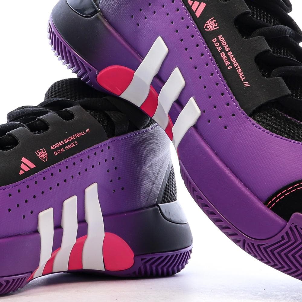 Chaussures de Basketball Violette Homme Adidas Issue 5 7