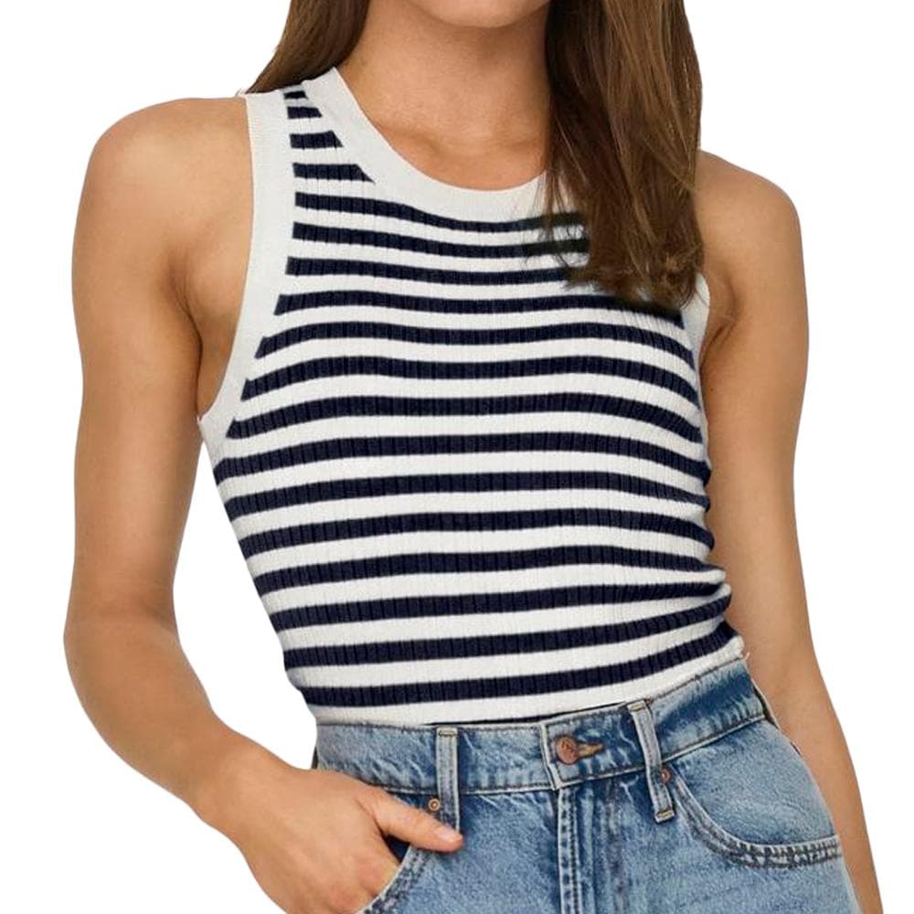Top à Rayures Marine/Ecru Femme JDY Aya 1