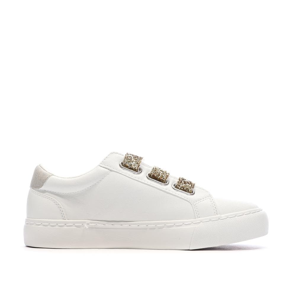 Baskets Blanche/Doré Femme Kaporal Tippyk 2