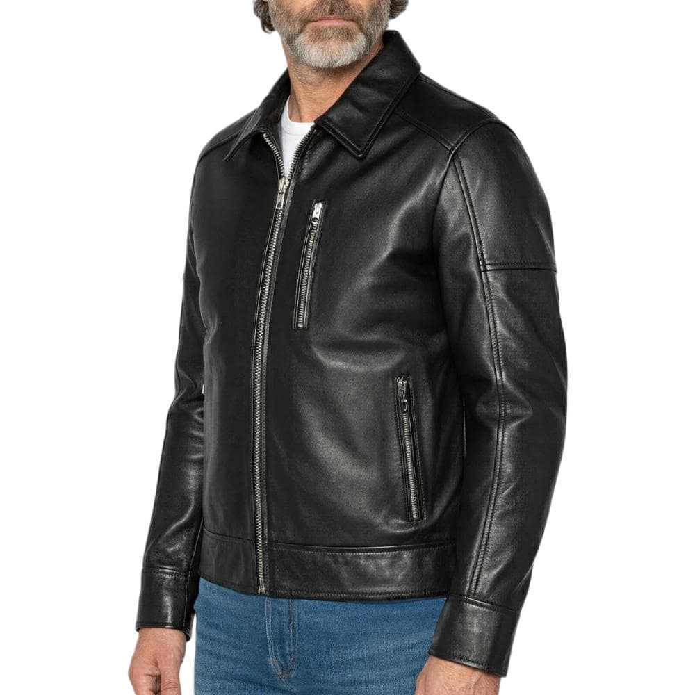 Blouson Noir Homme Schott LCADAM 1