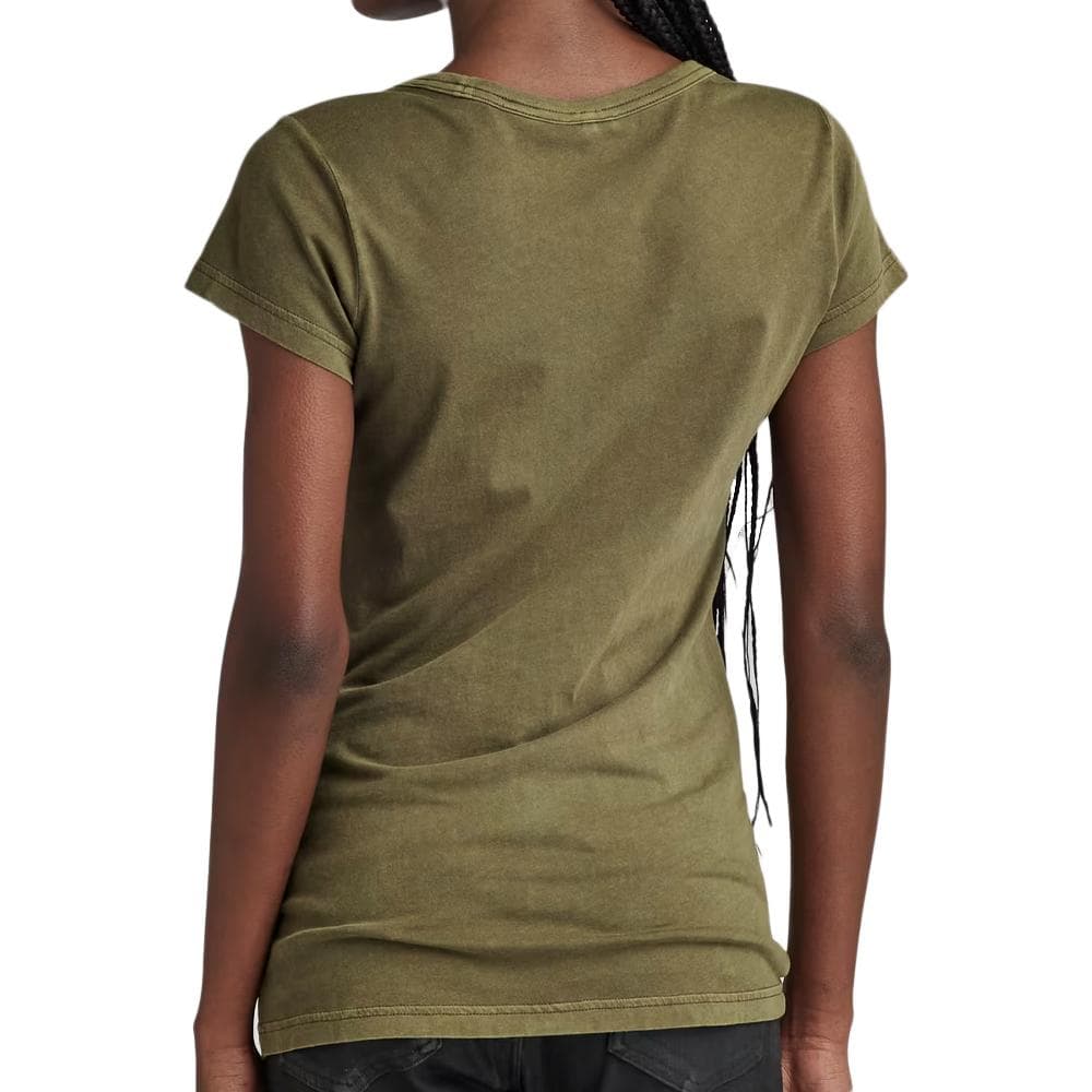 T-shirt Kaki Femme G-Star Raw Eyben D21314 2