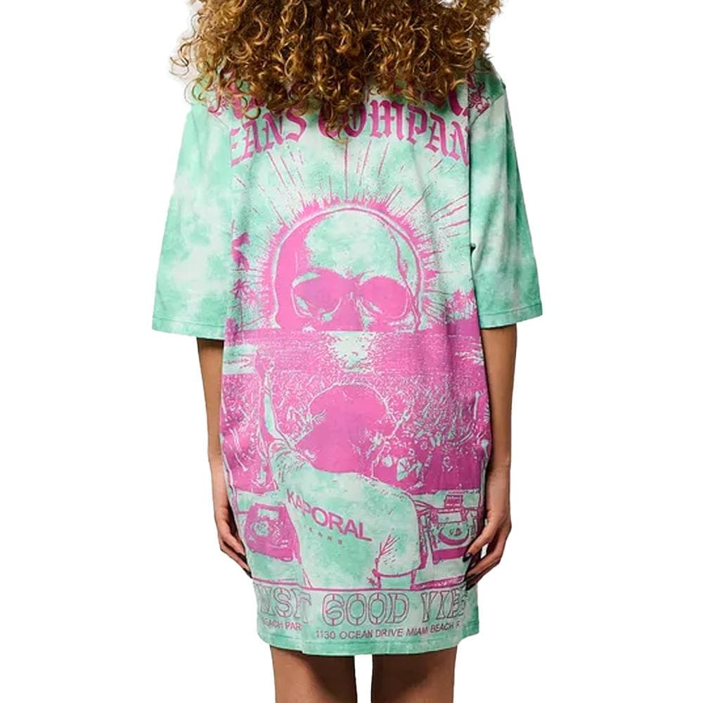 Robe Verte/Blanc Femme Kaporal ELIZAH 2
