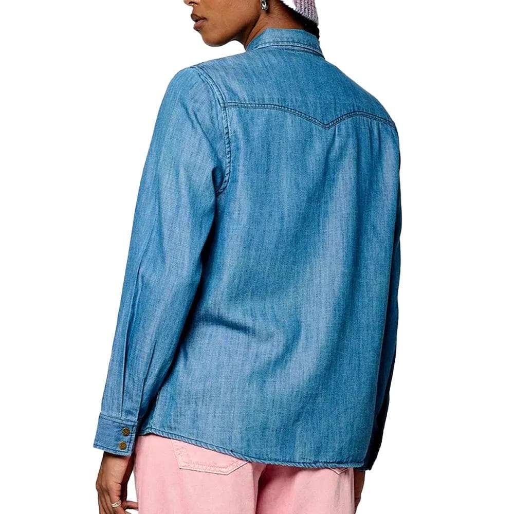 Chemise Manches Longues Bleu Femme Kaporal BINEE 2
