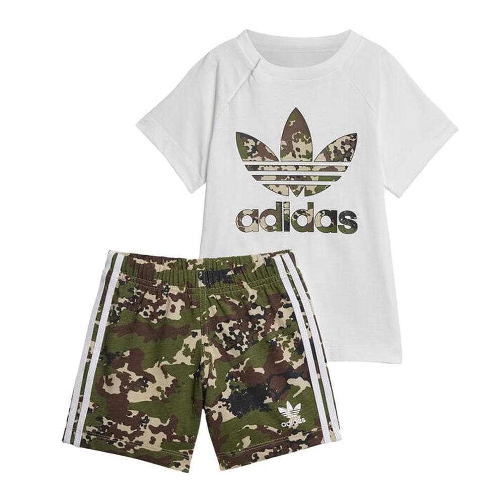 Ensemble Blanc/Kaki Garçon Adidas IS3263 1