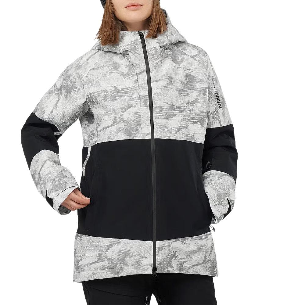 Manteau de Ski Gris/Noir Salomon Bashley Puff 1