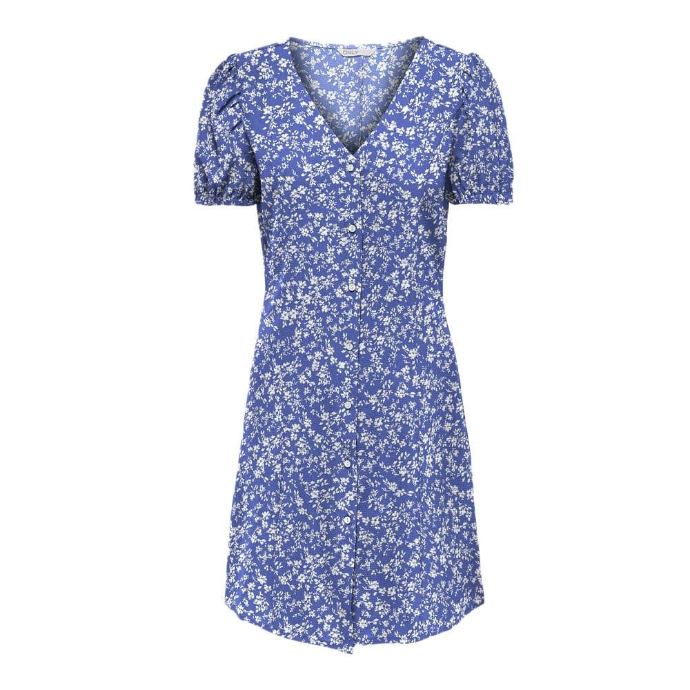 Robe Bleu/Blanche à fleurs Femme Only Nova 2