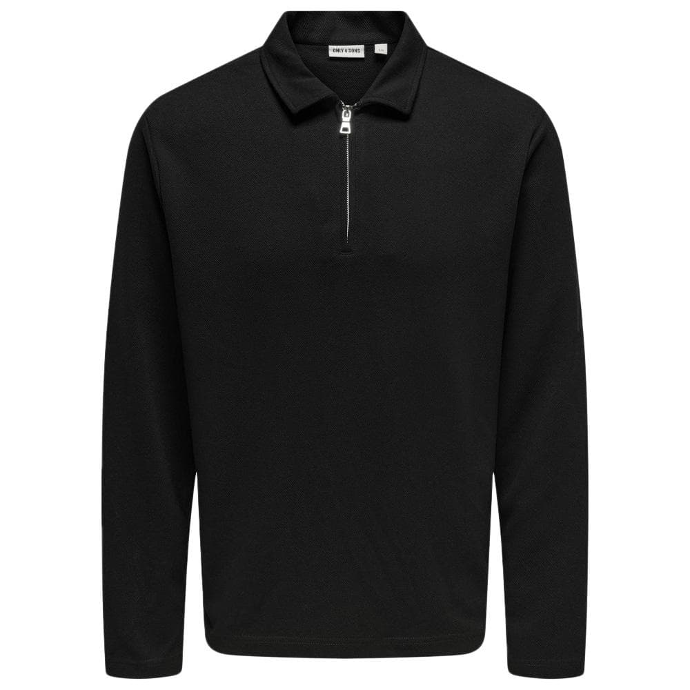 Polo Noir Homme Only & Sons Newkodyl 1