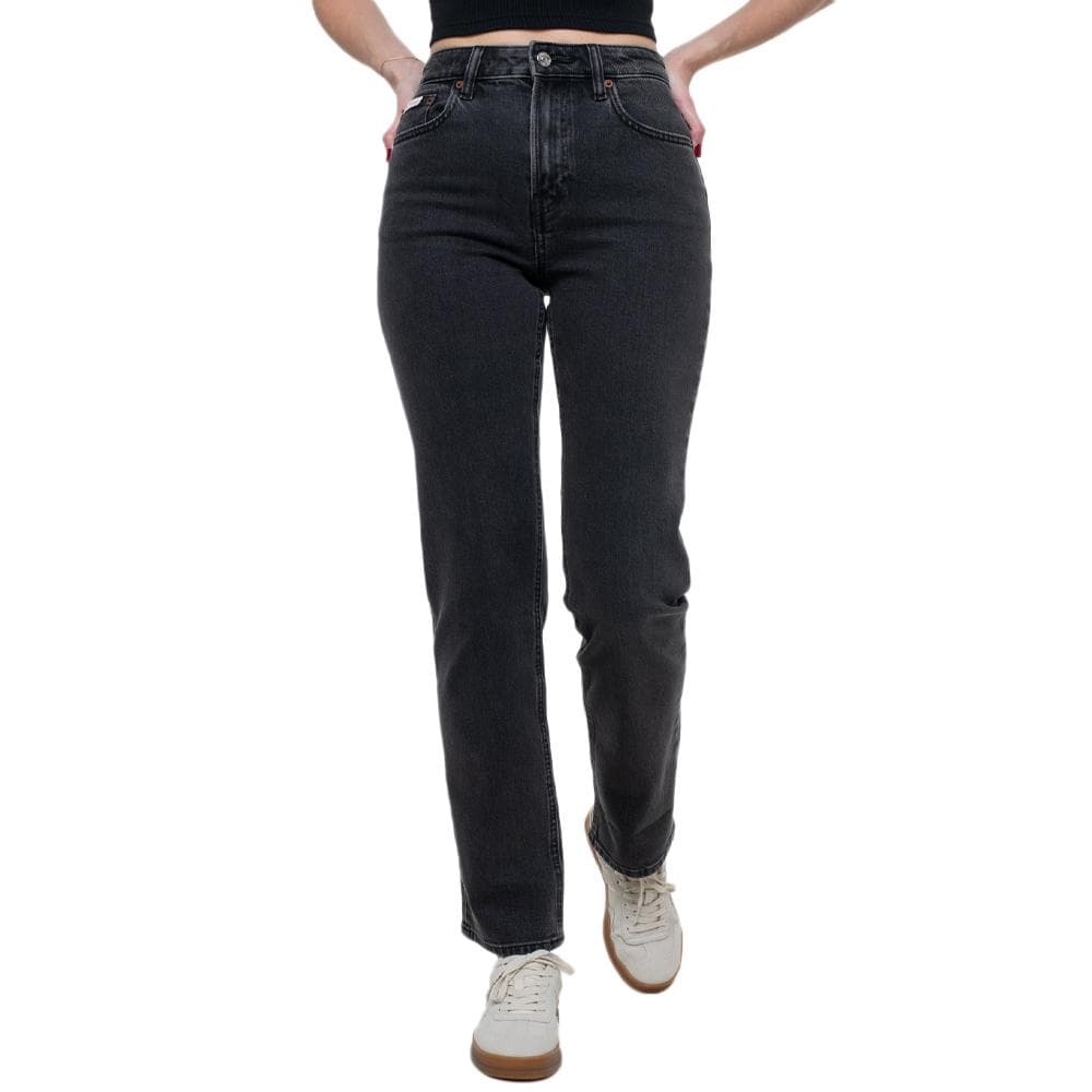 Jean Droit Noir Femme Calvin Klein Jeans LV047B909G 1