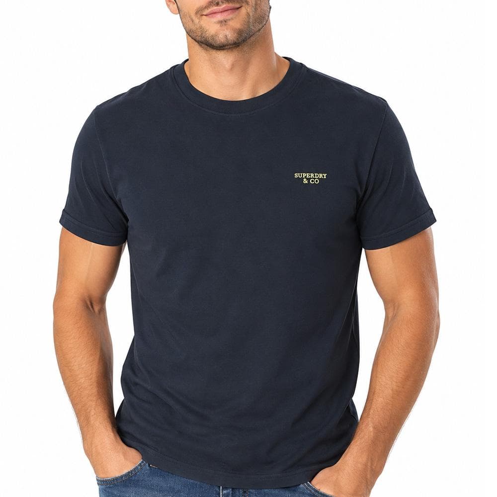 T-Shirt Marine Foncé Homme Superdry Essential 1