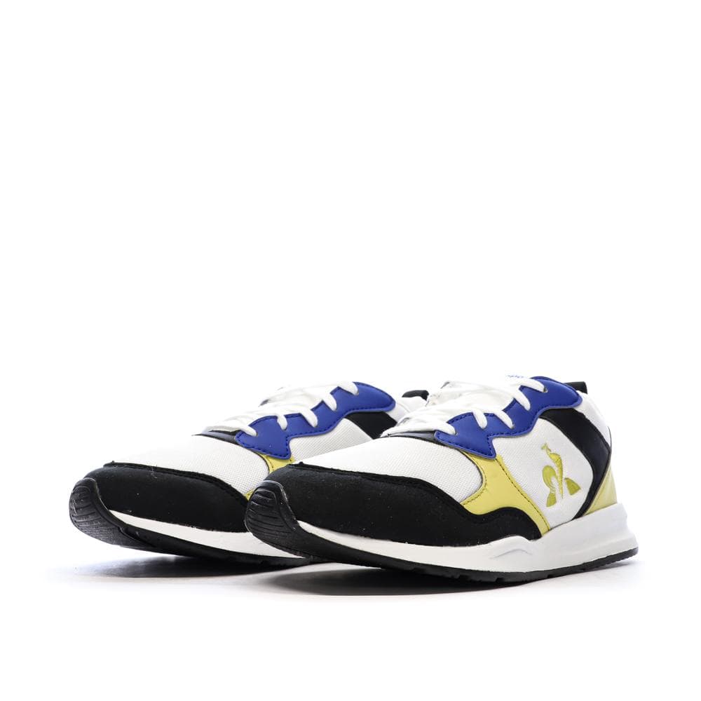 Baskets Blanc/Noir/Jaune Garçon Le Coq Sportif R500 6