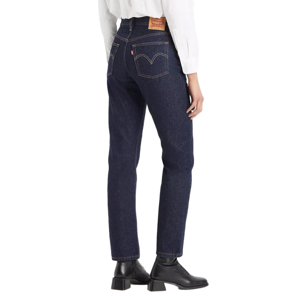 Jean 501 Bleu Foncé Femme Levi's Med Indigo 12501 2