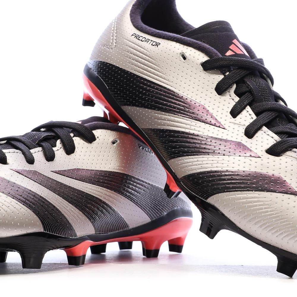 Chaussures de Football Gris/Noir Mixte Adidas Predator League FG 7