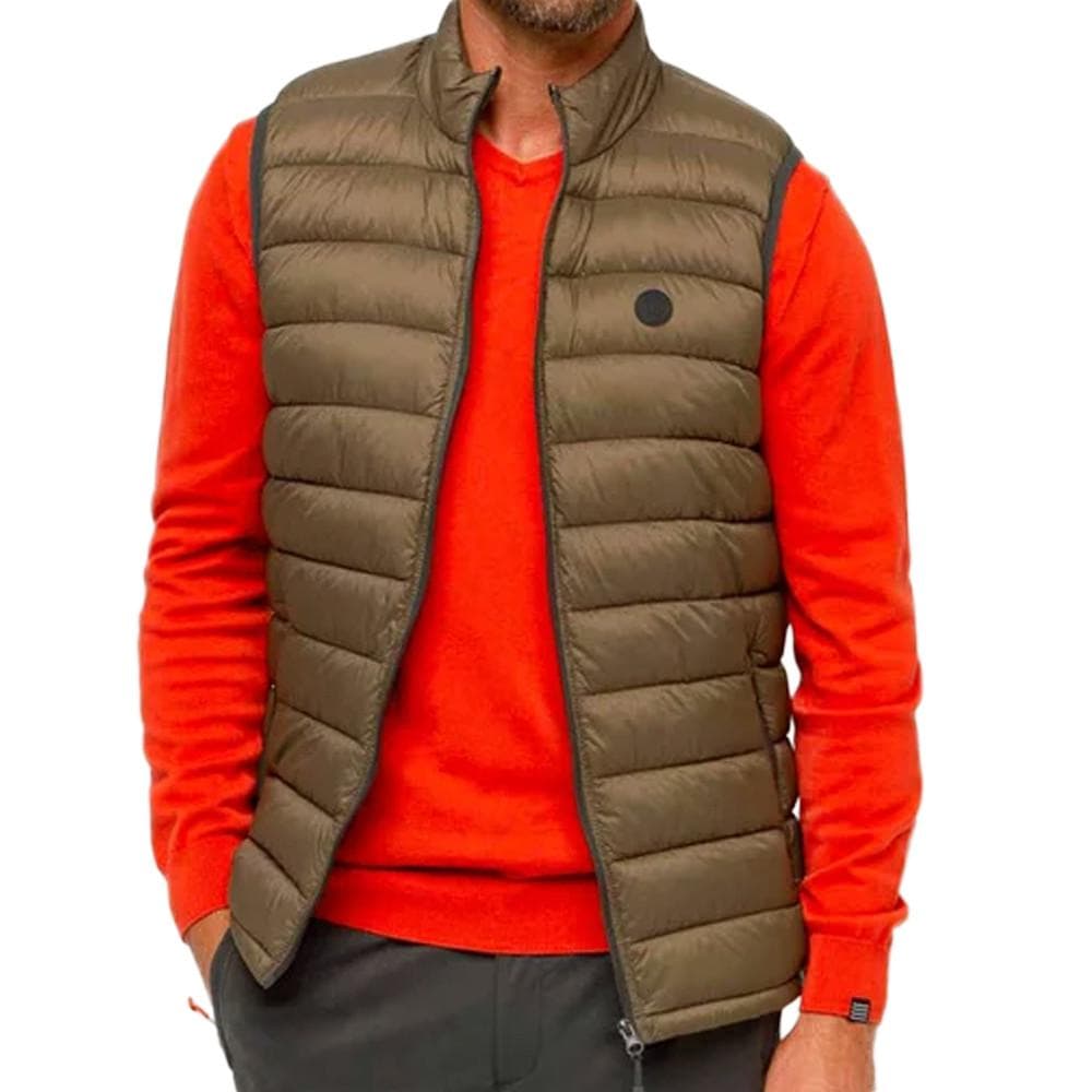 Doudoune Sans Manches Kaki Homme TBS Fabian 1