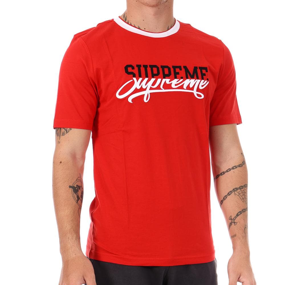 T-shirt Rouge Homme Supreme Grip Cift 1