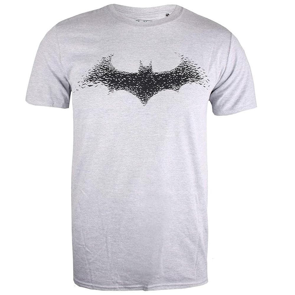 T-Shirt Gris Homme Dc Comics Bat Logo Mens 2