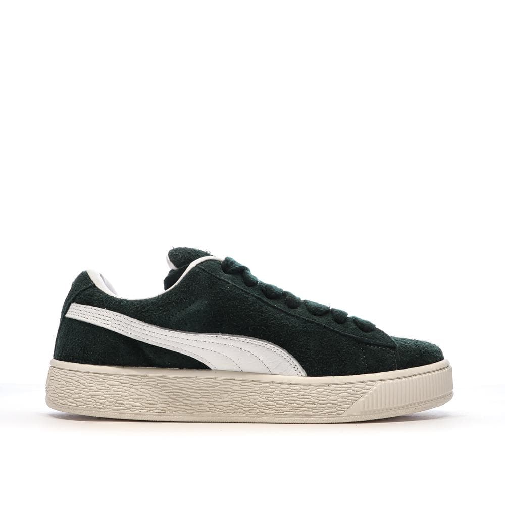 Baskets Vertes/Beiges Homme Puma Suede Xl Hairy 2