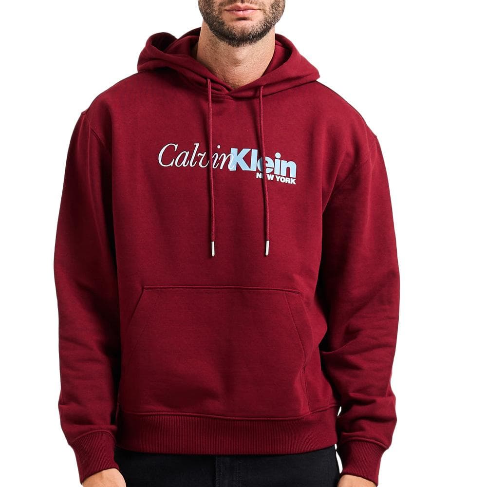Sweat Rouge Homme Calvin Klein Jeans Cursi 1
