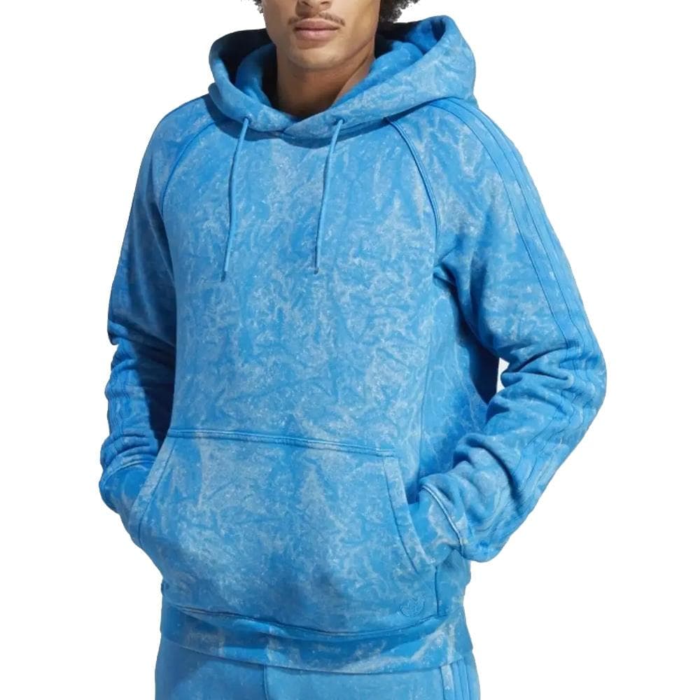 Sweat à Capuche Bleu Homme Adidas Washed Hoody 1