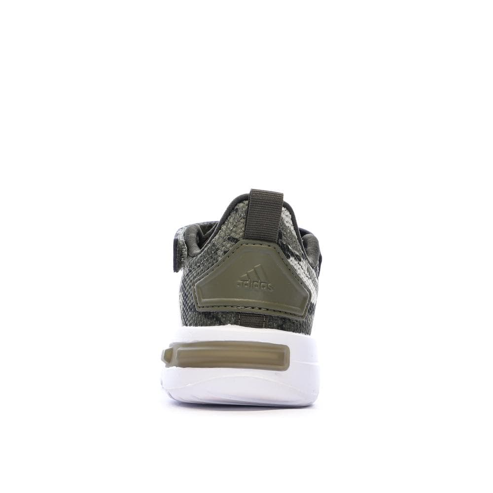Baskets Kaki/Blanches Garçon Adidas Racer 3