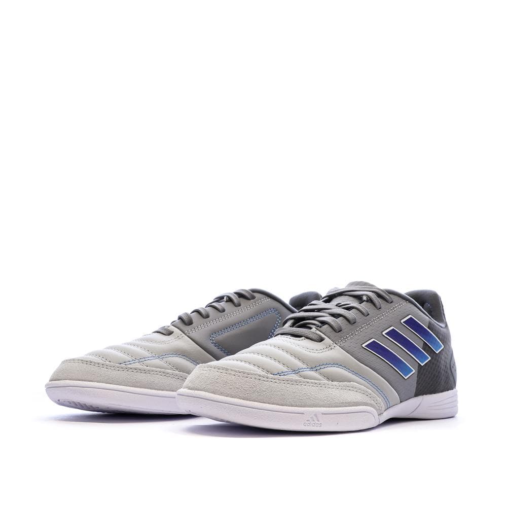 Chaussures de Futsal Gris/Noir/Bleu Garçon Adidas Top Sala 6