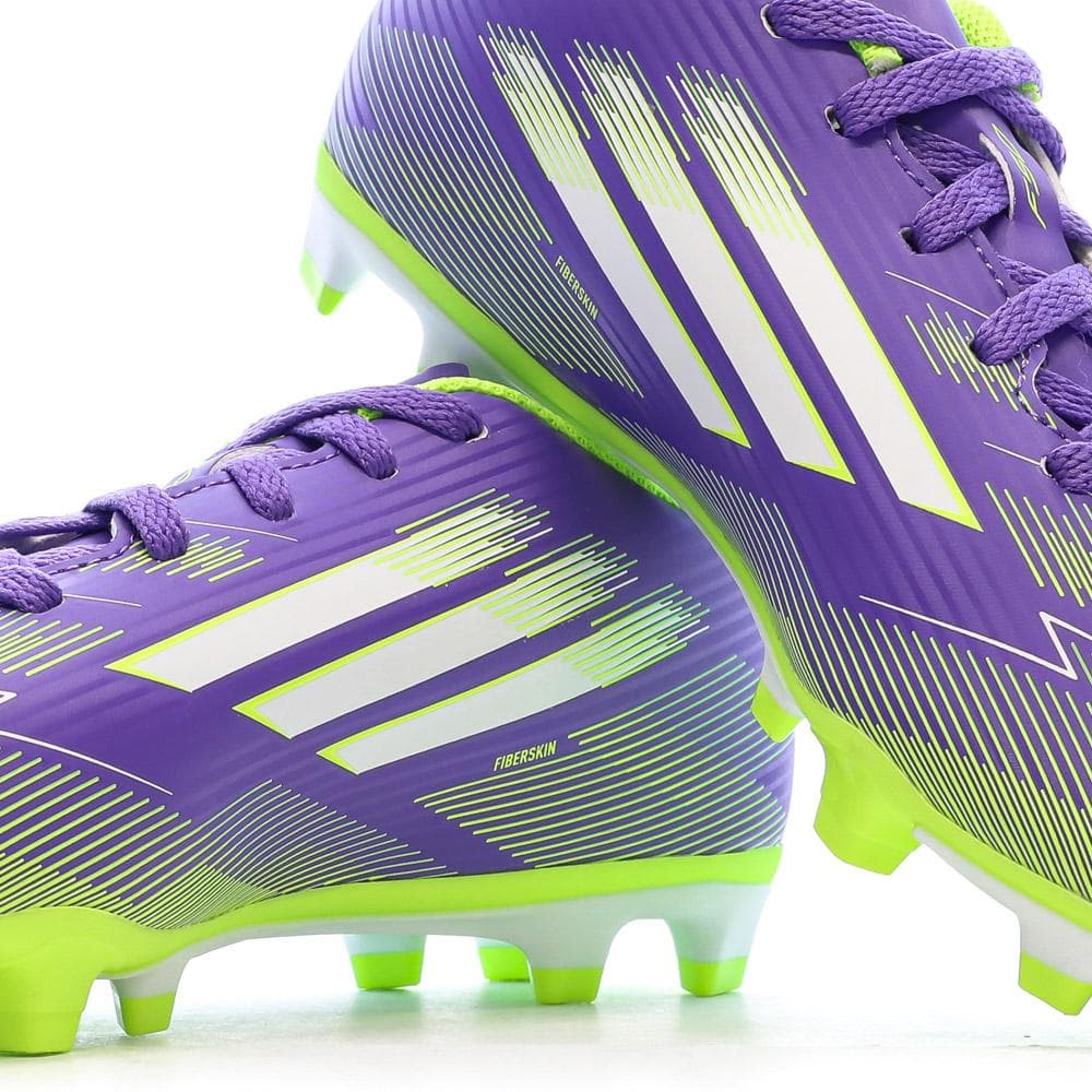 Chaussures de Foot Violet/Jaune Junior Adidas F50 Club FG/MG 7