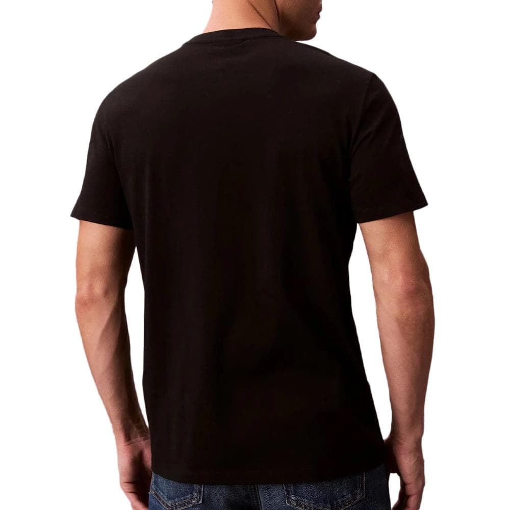 T-Shirt Noir Homme Calvin Klein Jeans Badge 30s Jersey-bright 2