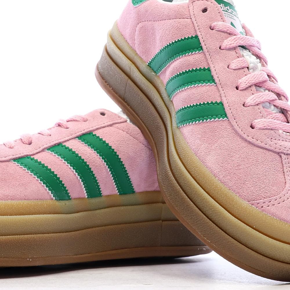 Baskets Roses/Vertes Femme Adidas Gazelle 7