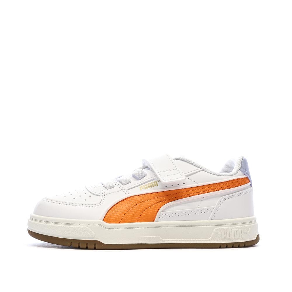 Baskets Blanches/Orange Garçon Puma Caven Iii Retro 1
