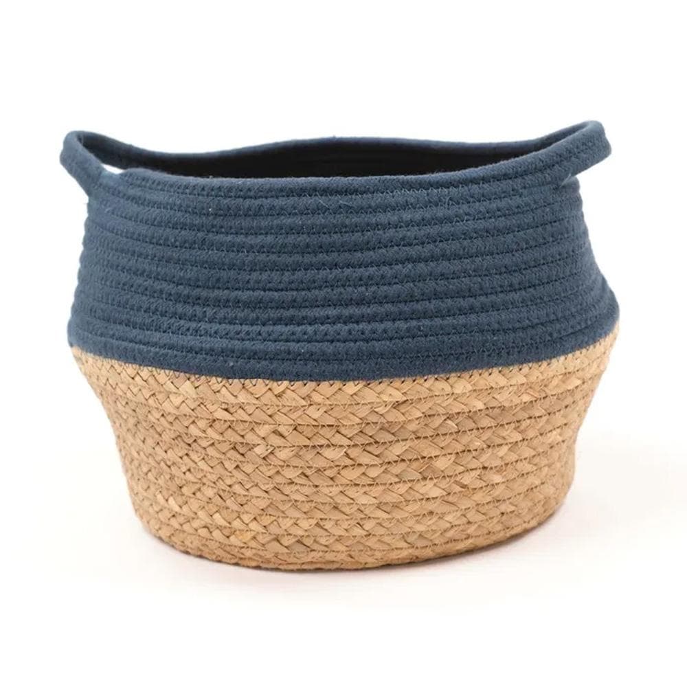 Panier Bleu/Paille Atmosphera Céladon 1