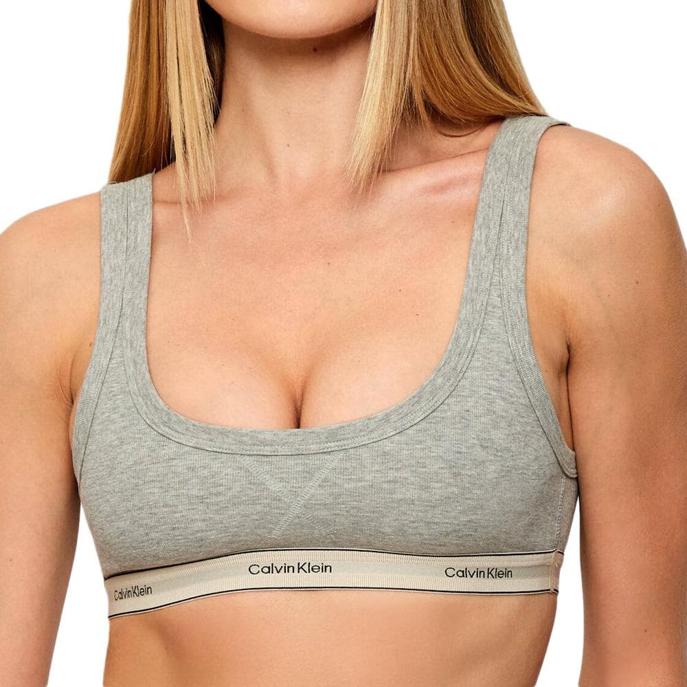 Brassière Grise Femme Calvin Klein Jeans Unlined 1