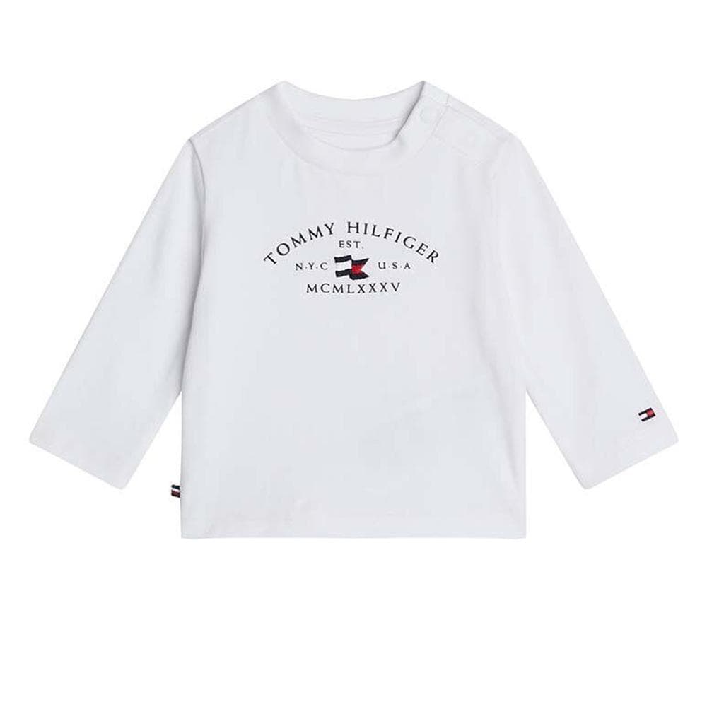 T-shirt Blanc Garçon Tommy Hilfiger NauticalYBS 1
