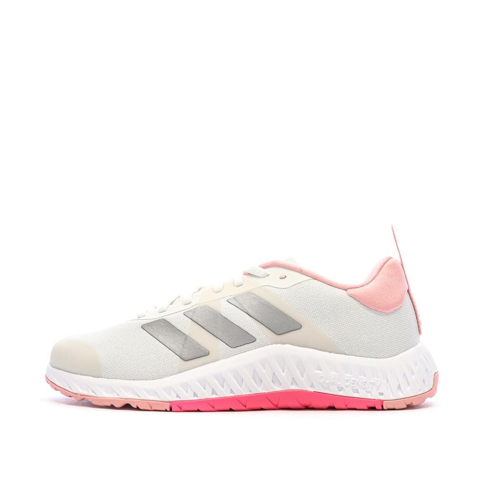 Baskets Blanches/Roses Femme Adidas Everyset Trainer 1