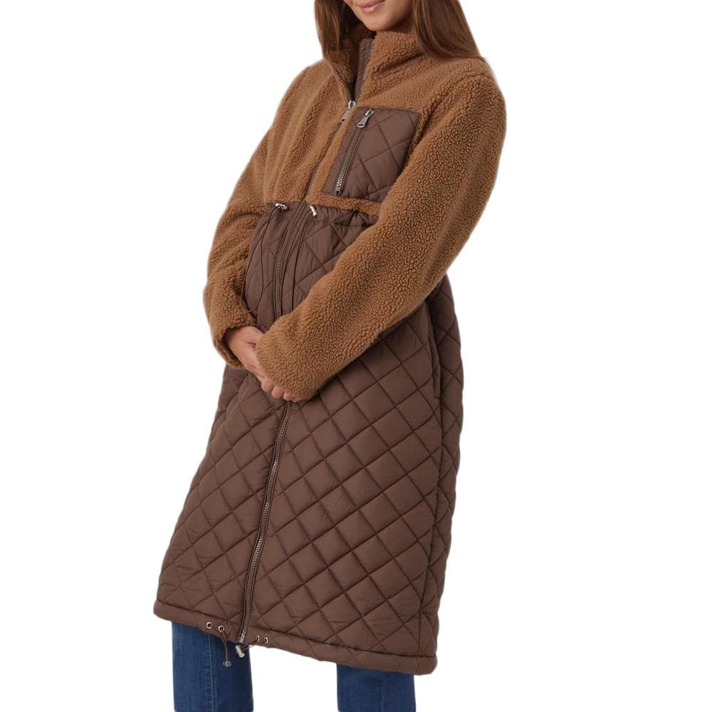 Manteau Marron Femme Mamalicious Theodora 1