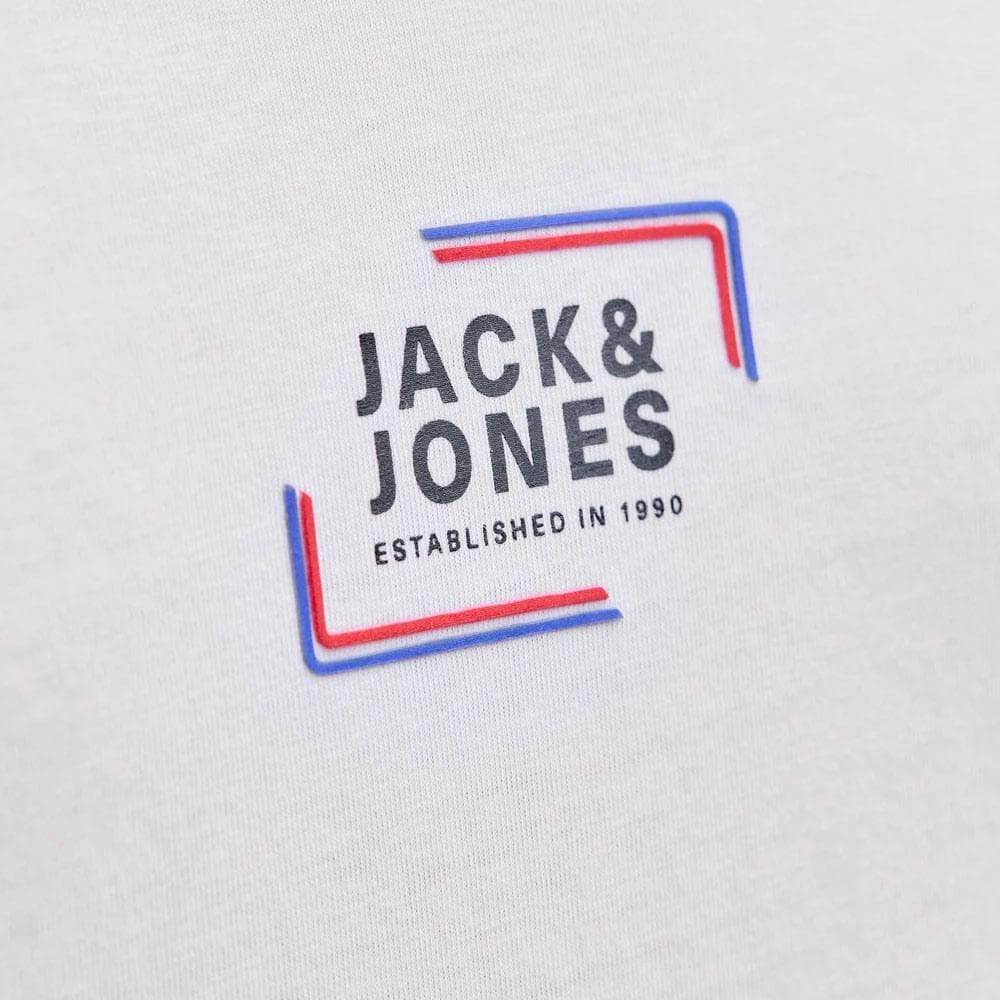 T-Shirt Blanc Garçon Jack & Jones Corp 2