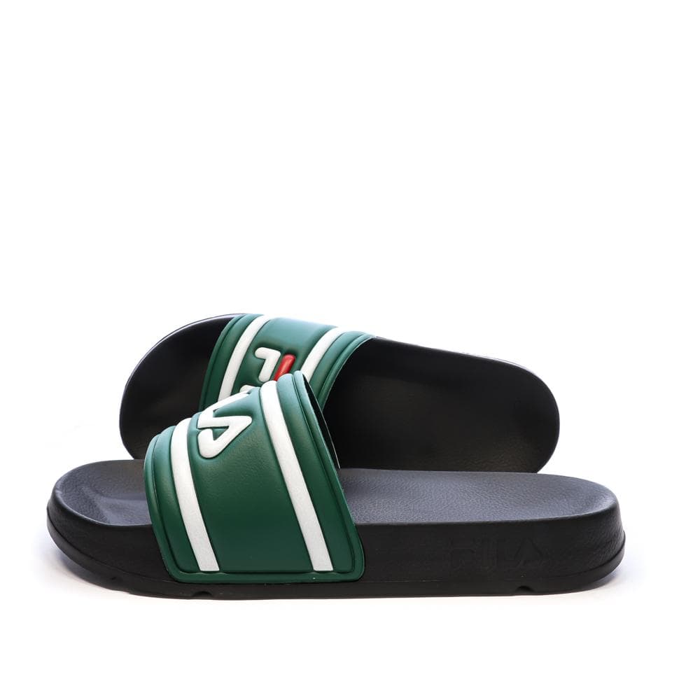 Claquettes Noires/Vertes/Blanches Homme Fila Morro 1